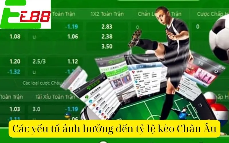 Các yếu tố ảnh hưởng đến tỷ lệ kèo Châu Âu