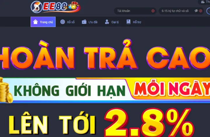 Hoàn Trả khủng tại EE88